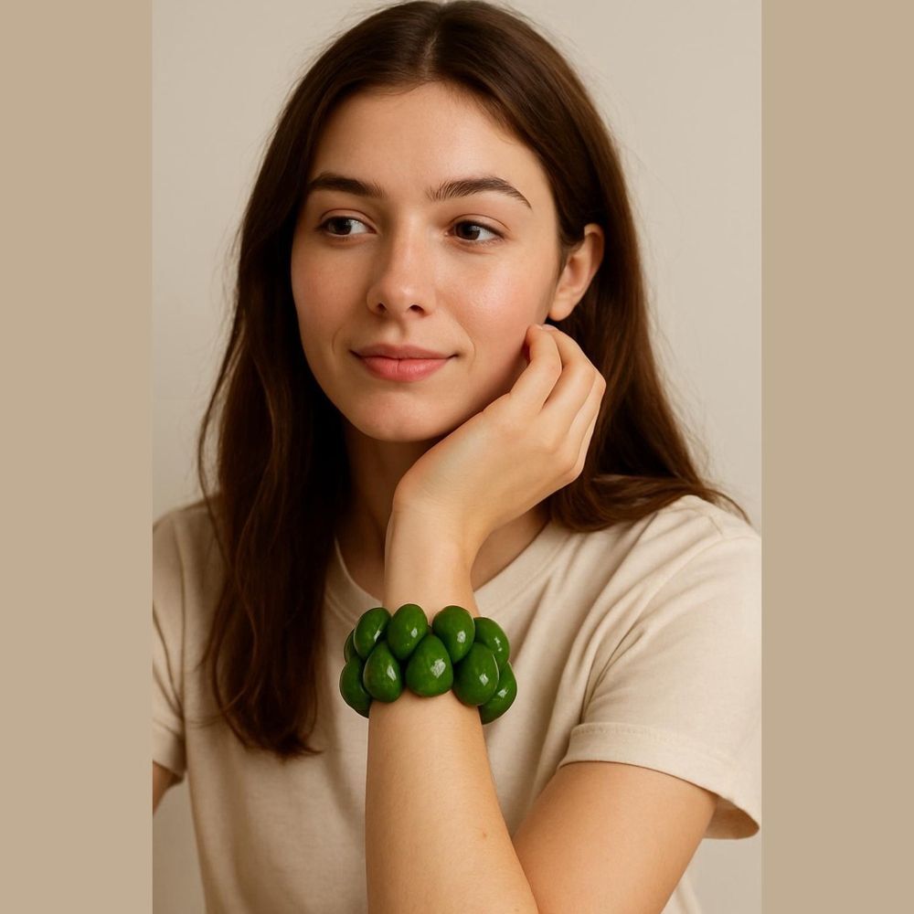 Women's Unbranded Green Beaded One Size Bracelet